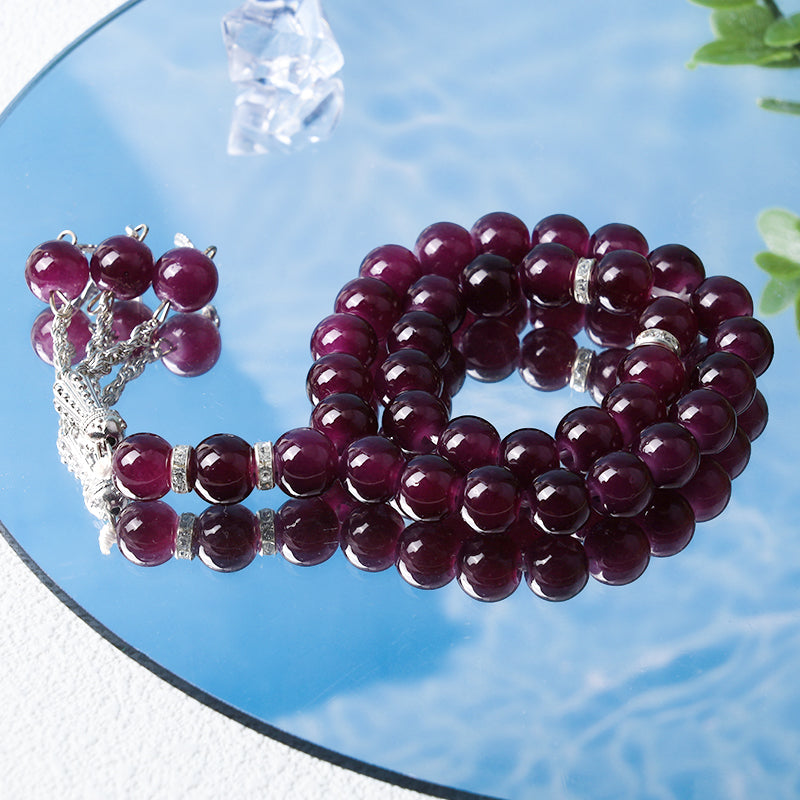 Bracelet chapelet musulman Olivenorma 10 mm 33 cristaux