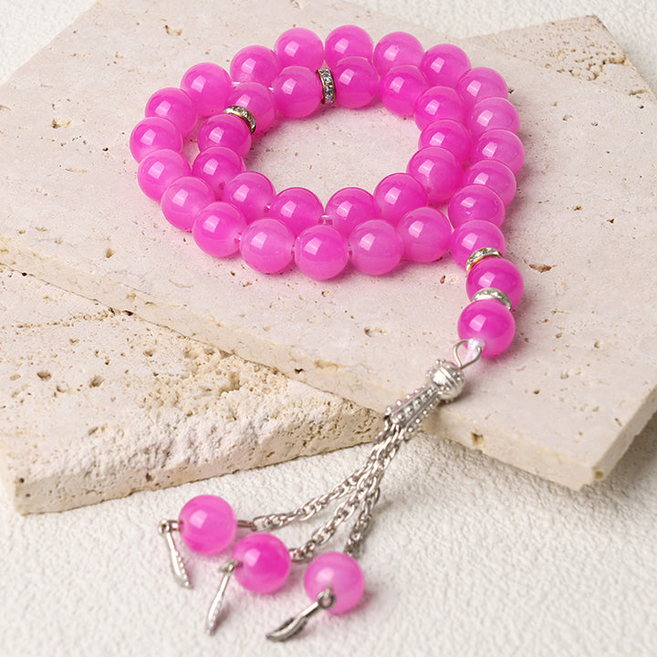 Bracelet chapelet musulman Olivenorma 10 mm 33 cristaux