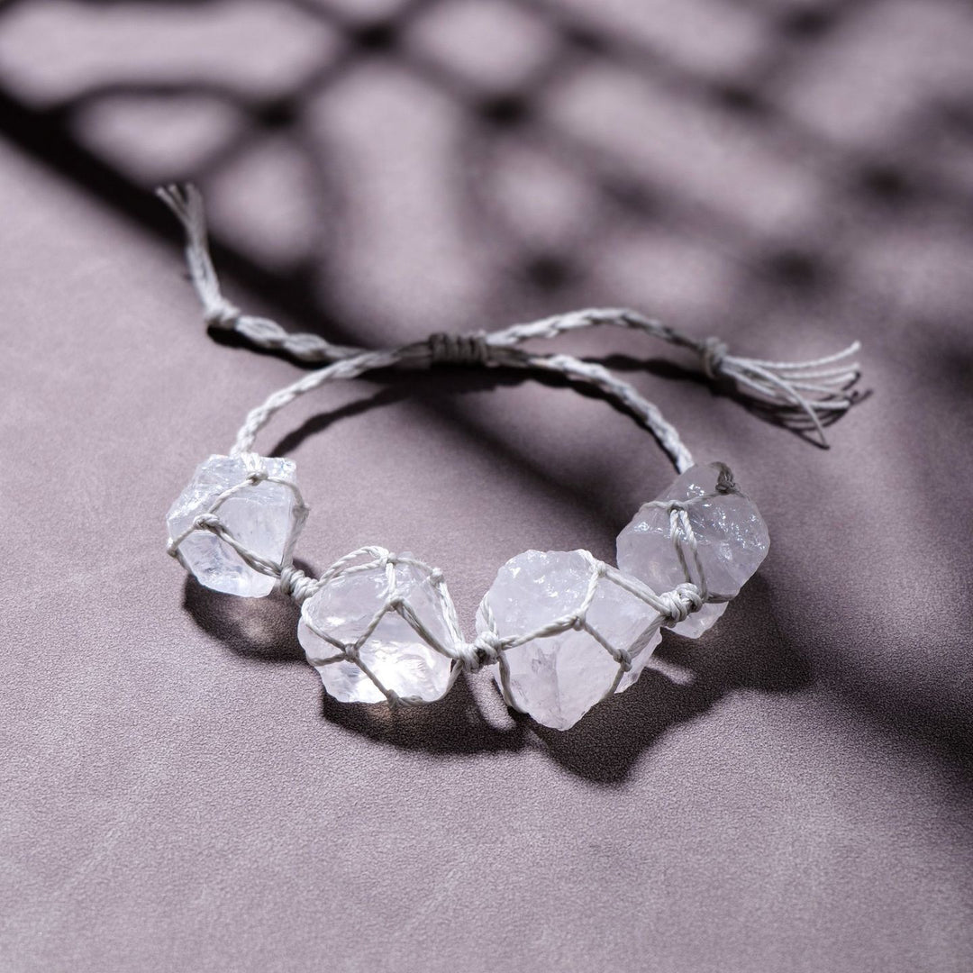 Bracelet en corde de paraffine brute naturelle Olivenorma tissé à la main