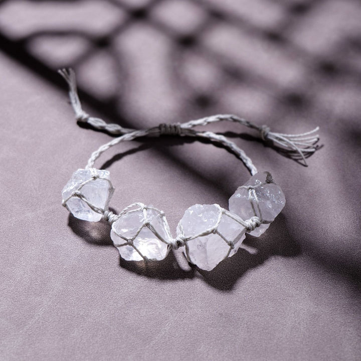 Bracelet en corde de paraffine brute naturelle Olivenorma tissé à la main