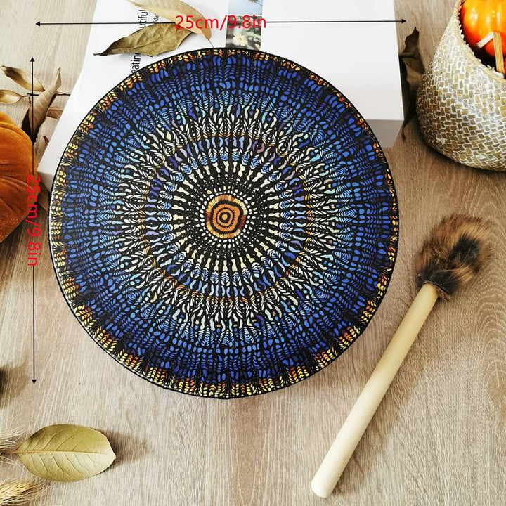 Percussion artisanale Olivenorma avec tambour au design mosaïque unique