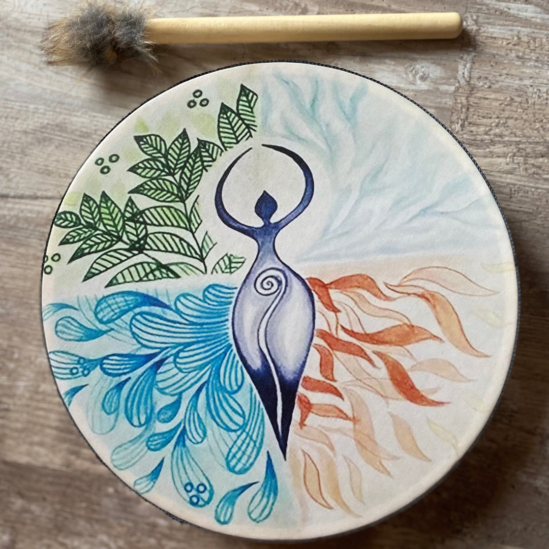 Profil féminin Olivenorma Tambour chamanique