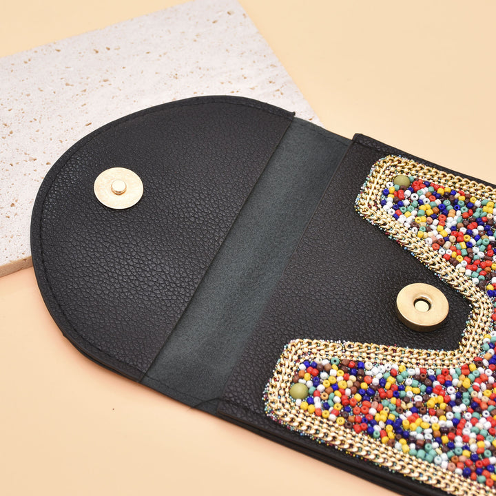 Sac pour téléphone portable Olivenorma en perles de style bohème avec motif Hamsa