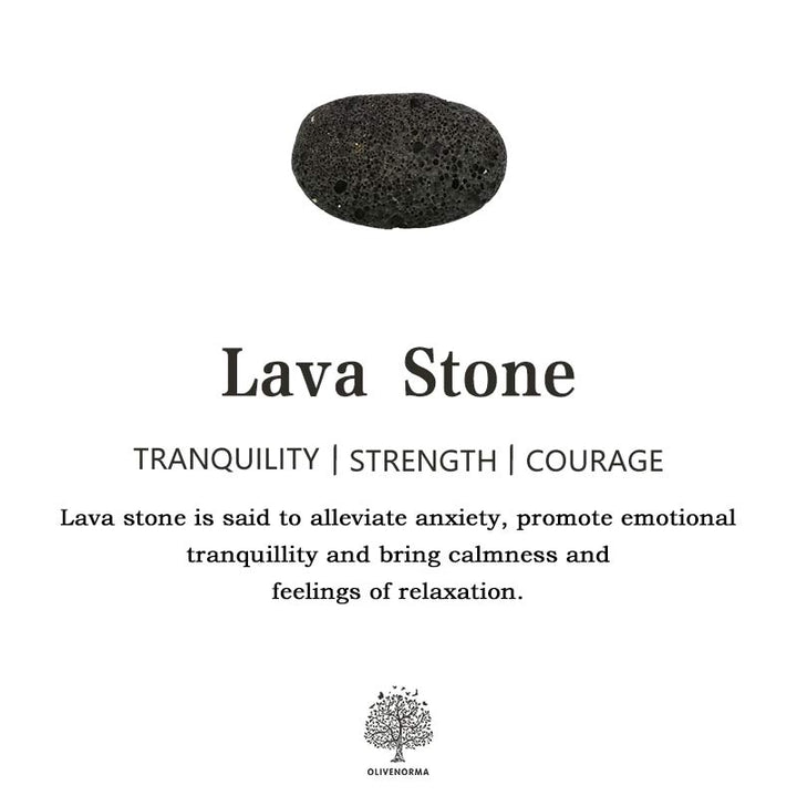 Ensemble de bracelets pour hommes en pierre de lave turquoise Olivenorma