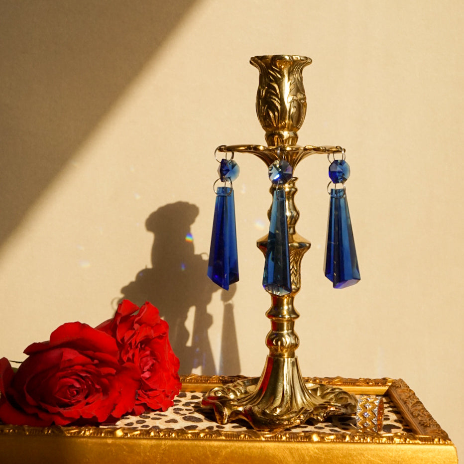 Bougeoir en laiton pour table à manger de mariage rétro Olivenorma