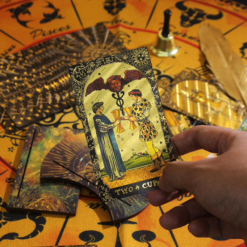 Coffret cadeau de divination de cartes de tarot étanches Olivenorma PET