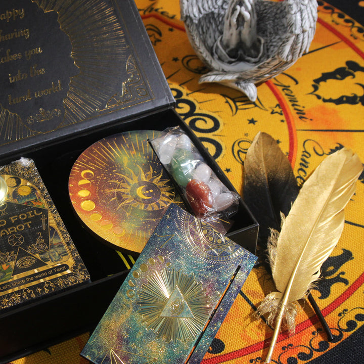 Coffret cadeau de divination de cartes de tarot étanches Olivenorma PET
