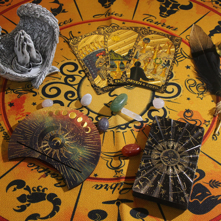 Coffret cadeau de divination de cartes de tarot étanches Olivenorma PET