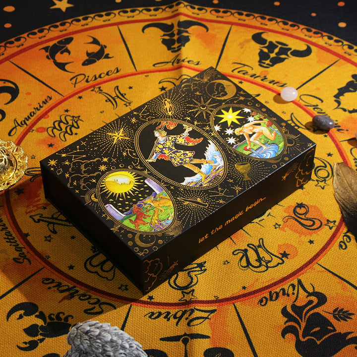 Coffret cadeau de divination de cartes de tarot étanches Olivenorma PET