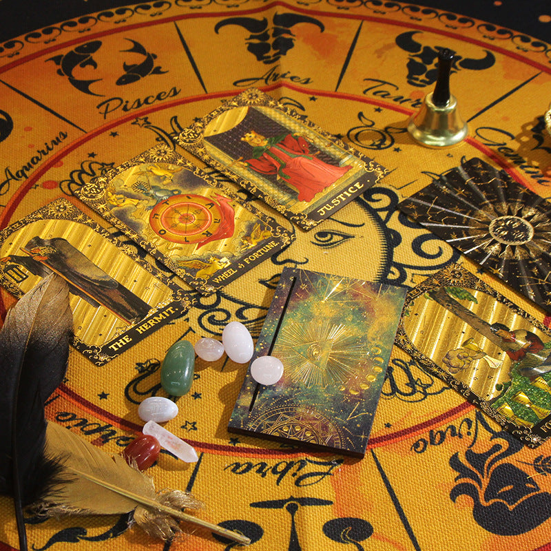 Coffret cadeau de divination de cartes de tarot étanches Olivenorma PET