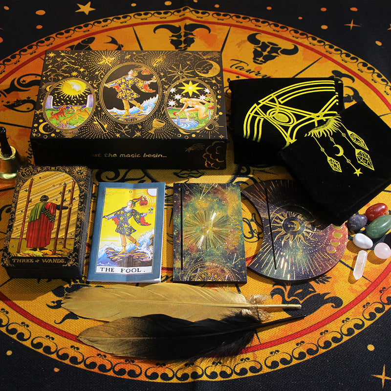 Coffret cadeau de divination de cartes de tarot étanches Olivenorma PET