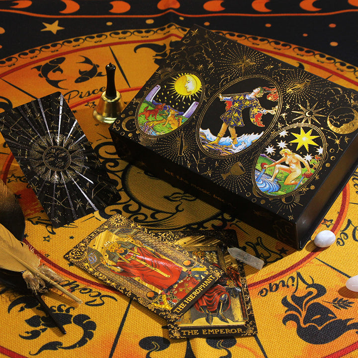 Coffret cadeau de divination de cartes de tarot étanches Olivenorma PET