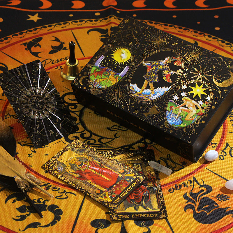 Coffret cadeau de divination de cartes de tarot étanches Olivenorma PET