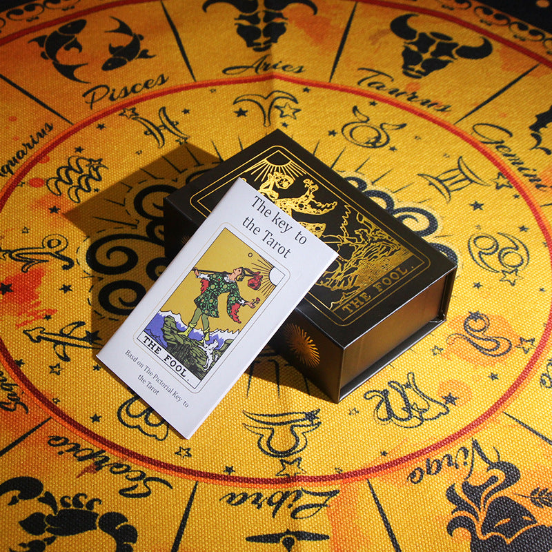 Carte de tarot imperméable en PVC à motif floral Olivenorma