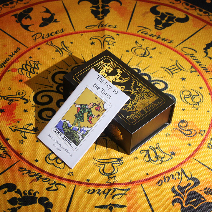 Carte de tarot imperméable en PVC à motif floral Olivenorma