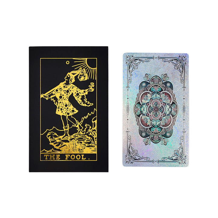 Carte de tarot imperméable en PVC à motif floral Olivenorma