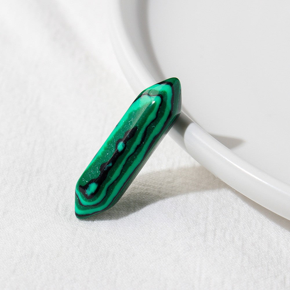 Colonne à double pointe en cristal naturel Olivenorma pour décoration de chakra