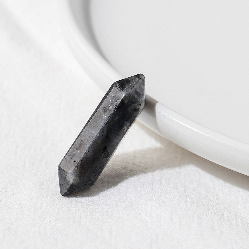 Colonne à double pointe en cristal naturel Olivenorma pour décoration de chakra