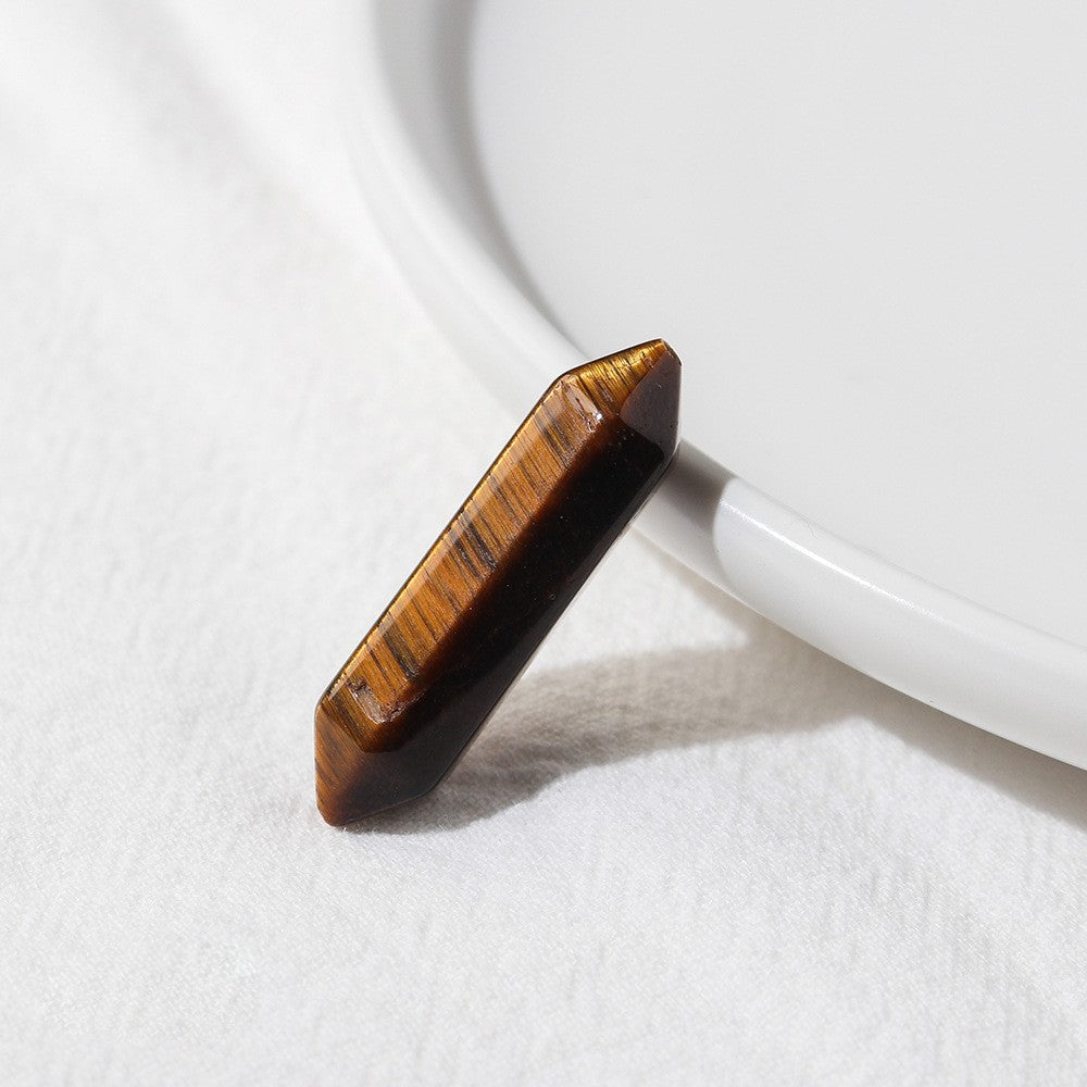 Colonne à double pointe en cristal naturel Olivenorma pour décoration de chakra