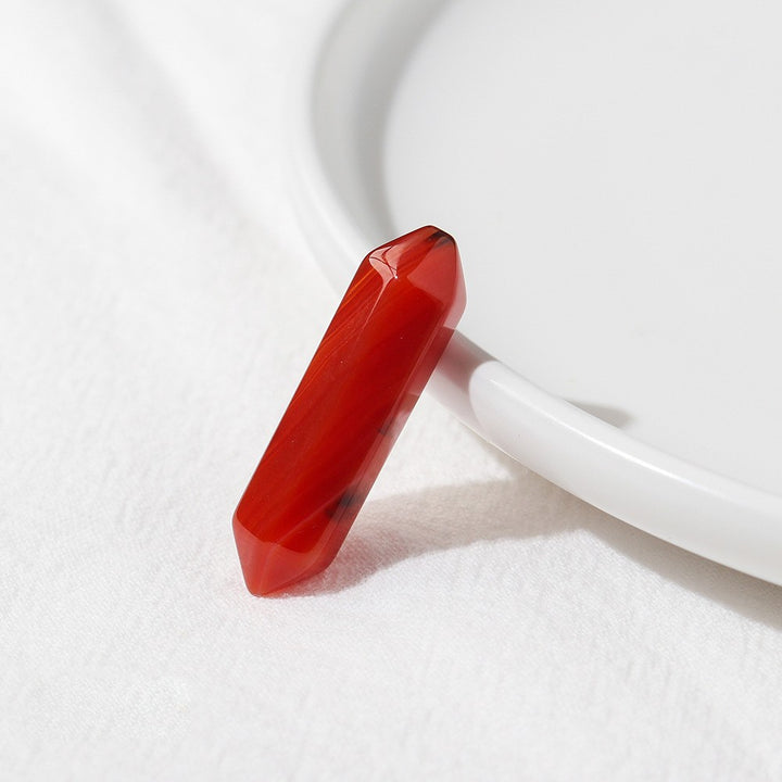 Colonne à double pointe en cristal naturel Olivenorma pour décoration de chakra