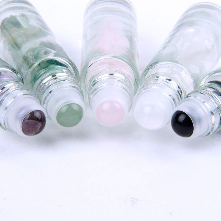 Bouteille à bille en pierres précieuses Olivenorma de 10 ml pour décoration de cristal de guérison