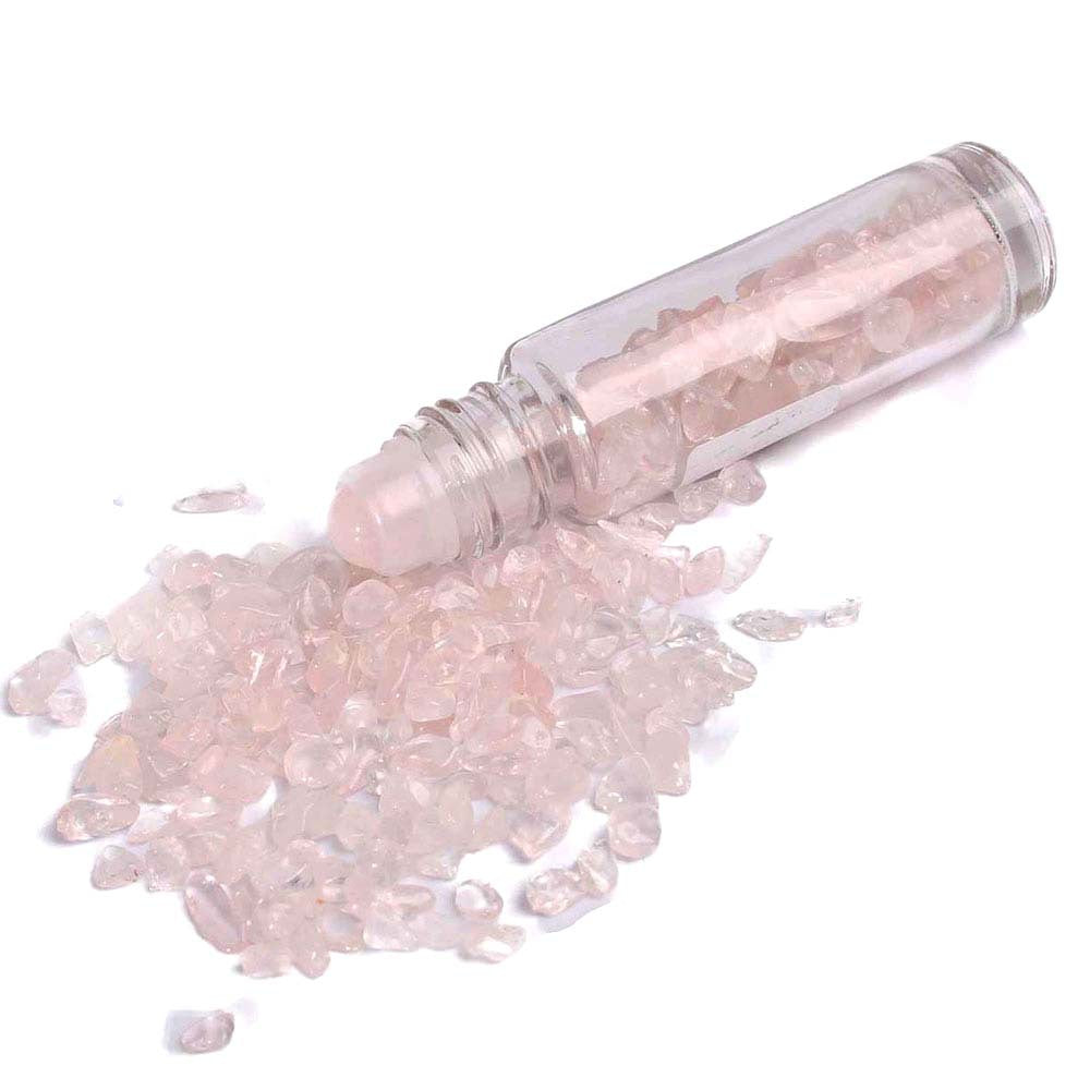 Bouteille à bille en pierres précieuses Olivenorma de 10 ml pour décoration de cristal de guérison