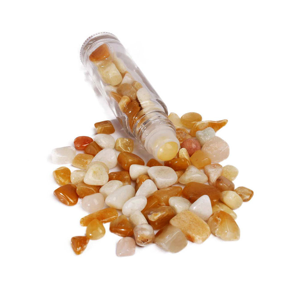 Bouteille à bille en pierres précieuses Olivenorma de 10 ml pour décoration de cristal de guérison