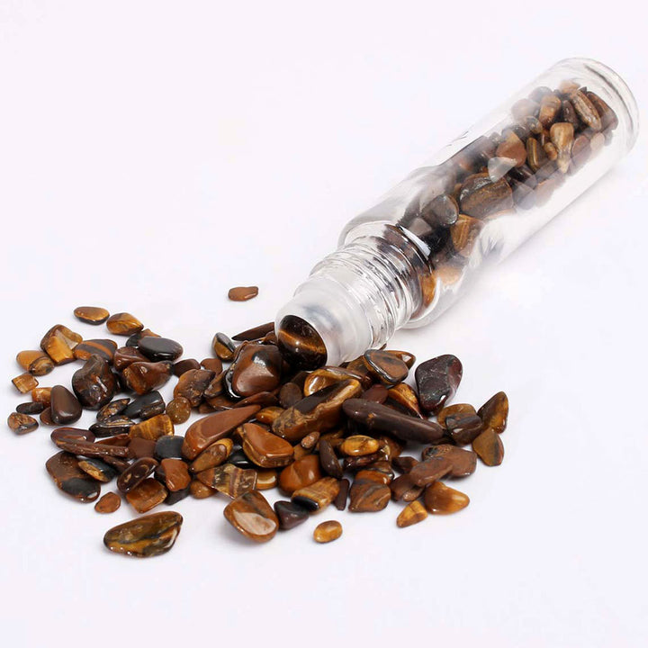 Bouteille à bille en pierres précieuses Olivenorma de 10 ml pour décoration de cristal de guérison