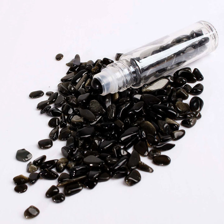 Bouteille à bille en pierres précieuses Olivenorma de 10 ml pour décoration de cristal de guérison