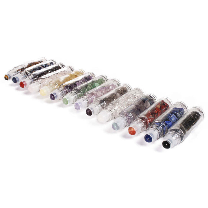 Bouteille à bille en pierres précieuses Olivenorma de 10 ml pour décoration de cristal de guérison