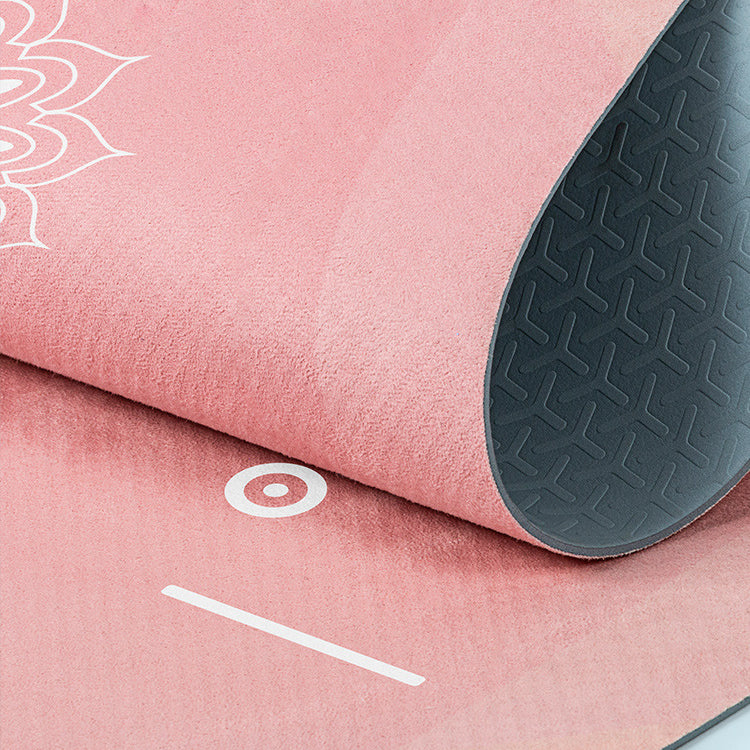 Tapis de yoga Om Lotus antidérapant pliable et portable Olivenorma