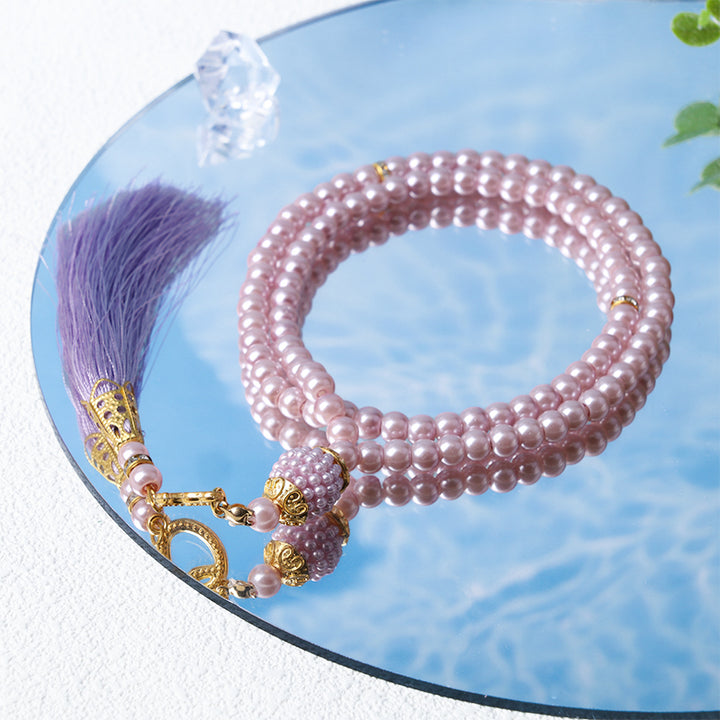 Bracelet chapelet Tasbih Olivenorma 6 mm 99 perles acryliques