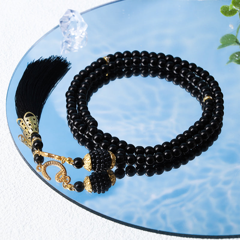 Bracelet chapelet Tasbih Olivenorma 6 mm 99 perles acryliques