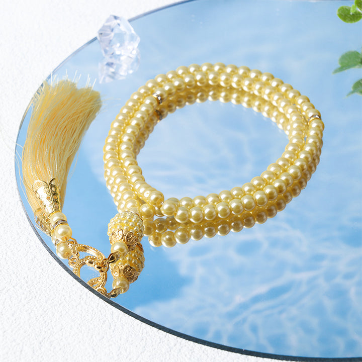 Bracelet chapelet Tasbih Olivenorma 6 mm 99 perles acryliques