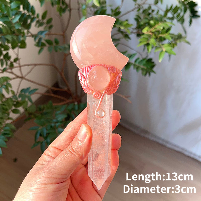 Baguettes magiques en quartz rose naturel Olivenorma