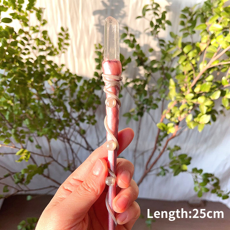 Baguettes magiques en quartz rose naturel Olivenorma