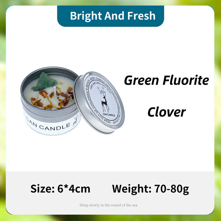 Bougie en boîte de conservation Olivenorma Fleurs séchées Cristal Aromathérapie