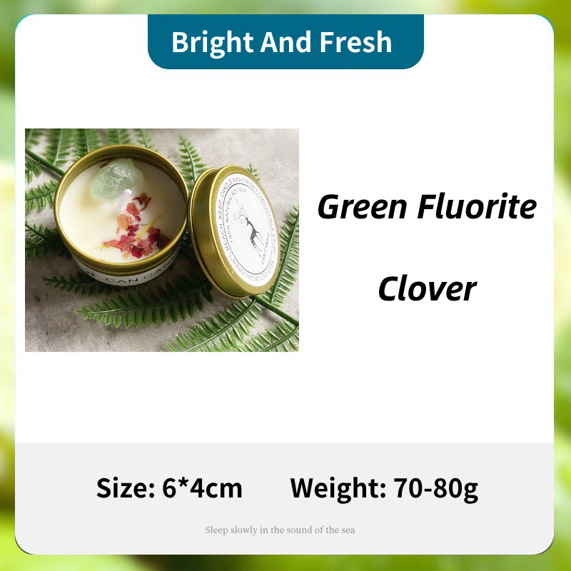 Bougie en boîte de conservation Olivenorma Fleurs séchées Cristal Aromathérapie