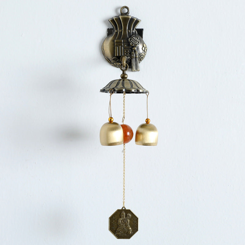 Carillon éolien magnétique mural en métal rétro Olivenorma