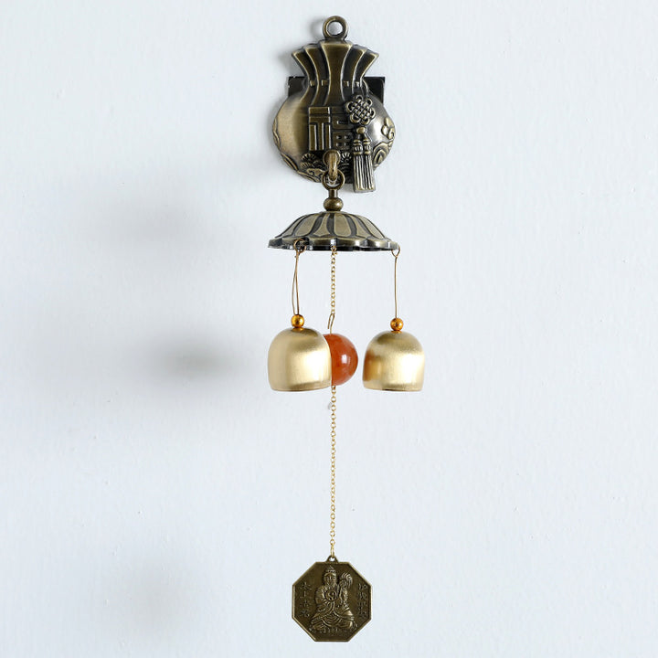 Carillon éolien magnétique mural en métal rétro Olivenorma