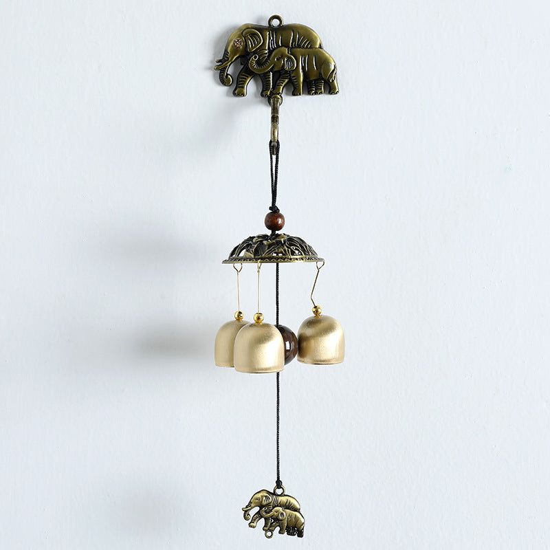 Carillon éolien magnétique mural en métal rétro Olivenorma