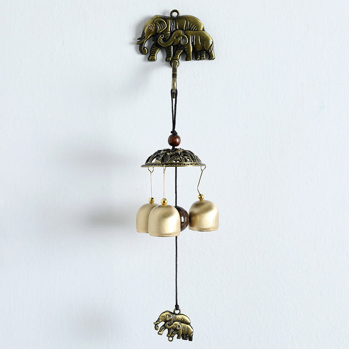 Carillon éolien magnétique mural en métal rétro Olivenorma