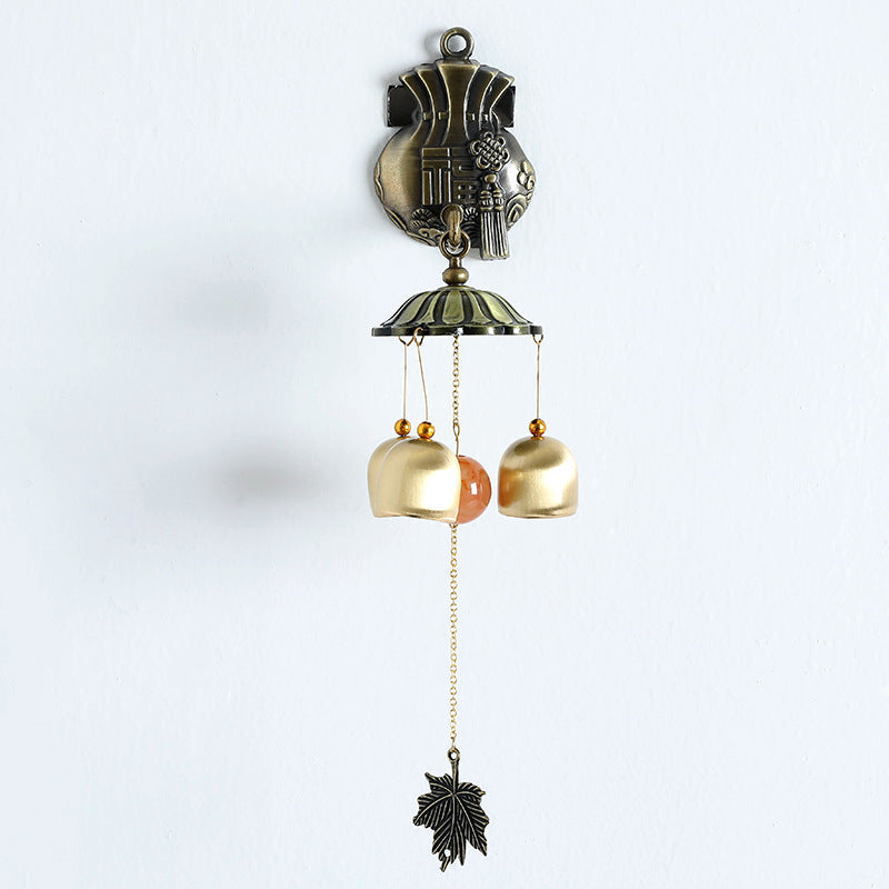 Carillon éolien magnétique mural en métal rétro Olivenorma