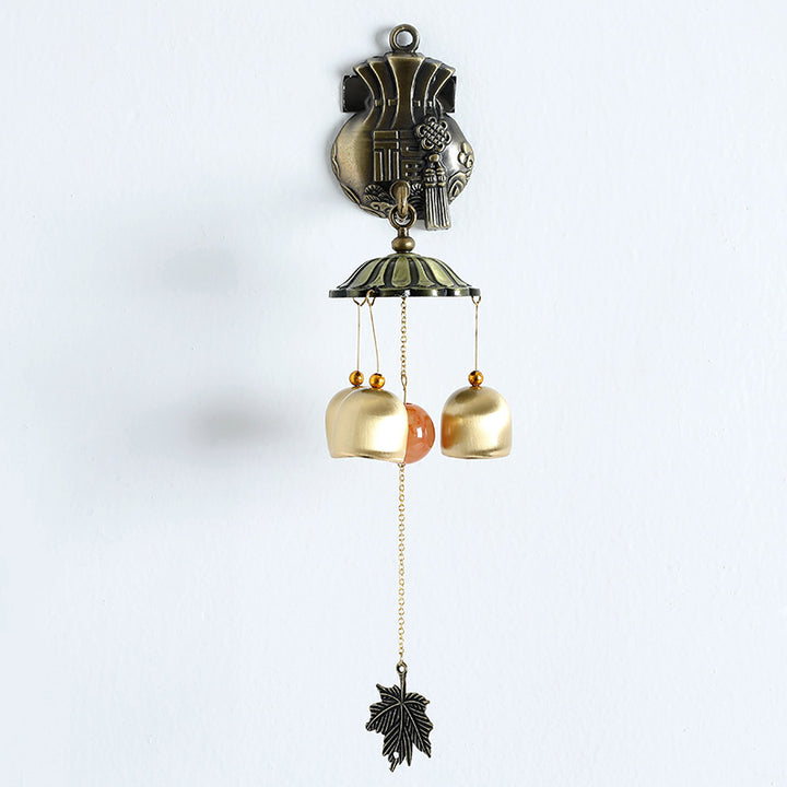 Carillon éolien magnétique mural en métal rétro Olivenorma