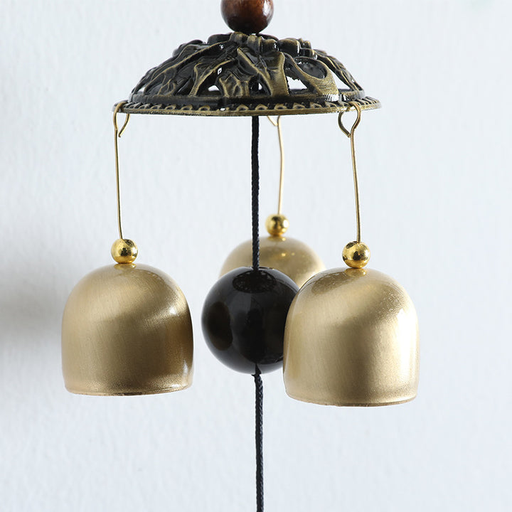 Carillon éolien magnétique mural en métal rétro Olivenorma