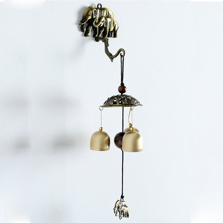 Carillon éolien magnétique mural en métal rétro Olivenorma