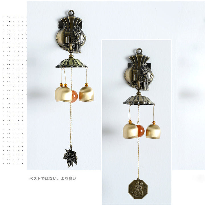 Carillon éolien magnétique mural en métal rétro Olivenorma