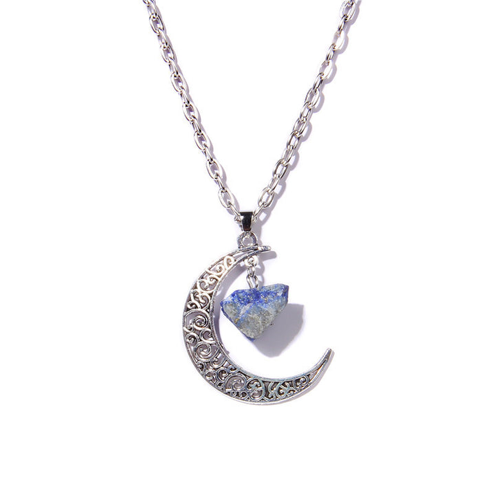 Collier pendentif en pierre naturelle Silver Moon Olivenorma
