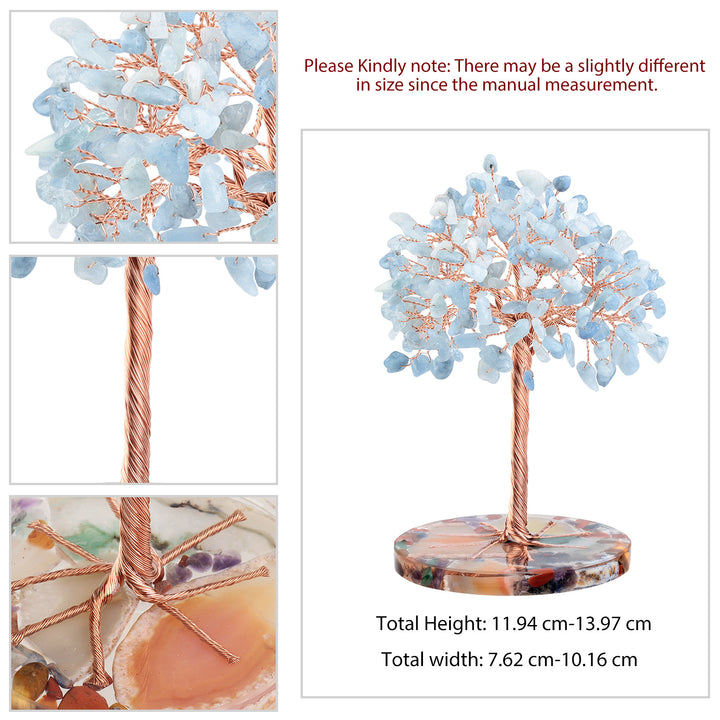 Base de pièce ronde en agate Olivenorma , cristal de guérison, arbre Feng Shui