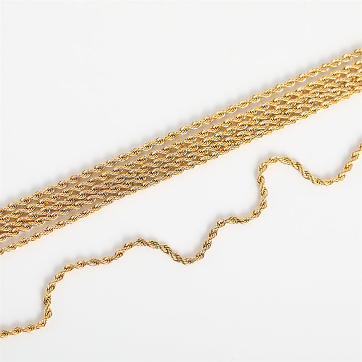 Collier de cartes de tarot carrées en acier titane Olivenorma